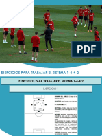 Ejercicios sistema 1-4-4-2