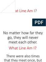 What Line Am I?