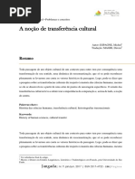 A Noção de Transferências Culturais - ESPAGNE, Michel