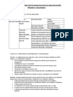 Normatividad para Instituciones Educativas para Educación Primaria y Secundaria