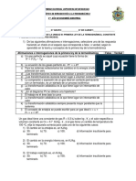 Examen de termodinamica