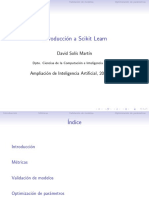 Scikit Learn Intro Métricas Validación Optimización