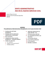 El Procedimiento Administrativo Disciplinario en El Nuevo Servicio Civil Ago16