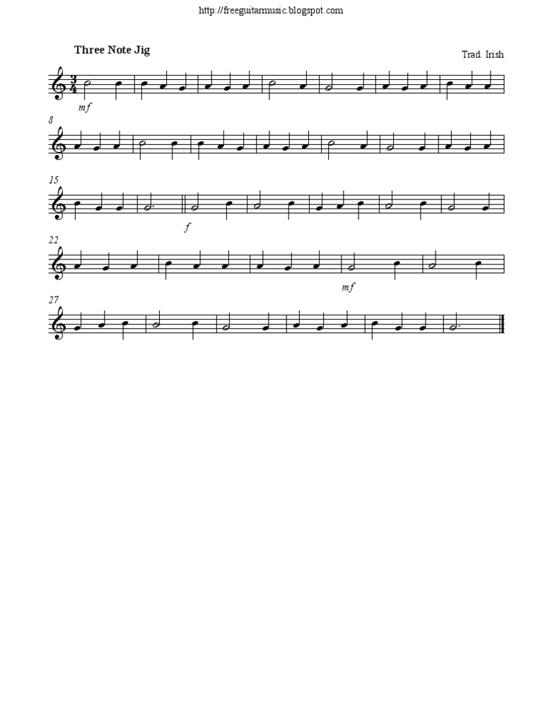 Three Note Jig | PDF