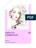 Cartilla de Productos Cosmeticos