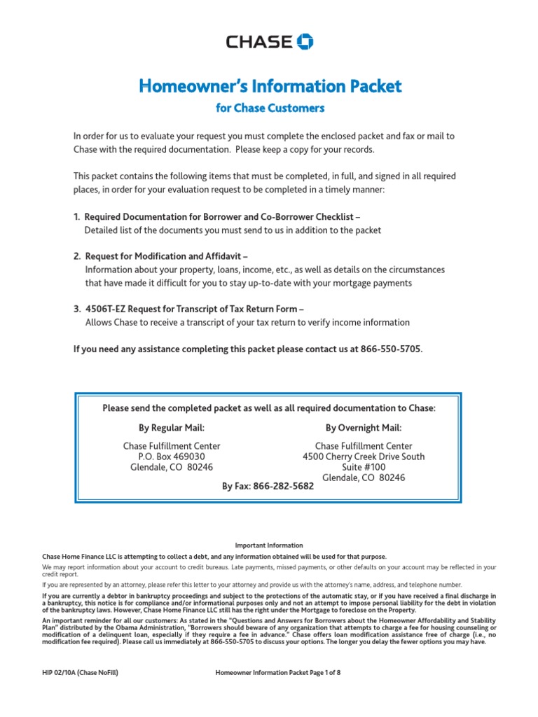 Borrowers Hardship Assistance Form Chase | PDF | Foreclosure | Race And ...