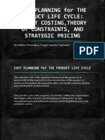 Cost Planning Strategies for the Product Life Cycle