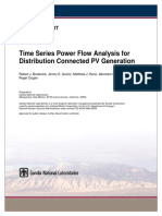 Time Series Power Flow Analysis for PV