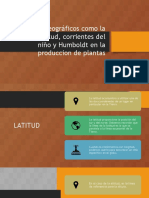 Factores Geográficos Como La Altitud, Latitud