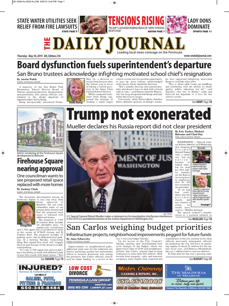 San Mateo Daily Journal 05-30-19 Edition | PDF | Donald Trump 
