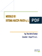 Modulo Iii - Sistema Haccp (1 y 2) PDF