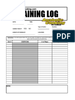 Training Log PDF