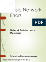 Basic Network Errors