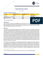 Deepak Phenolics Limited: Summary of Rated Instruments