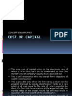 Cost of Capital: - Concept & Significance