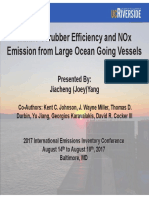 Marine Scrubber Efficiency and Nox Emission From Large Ocean Going Vessels