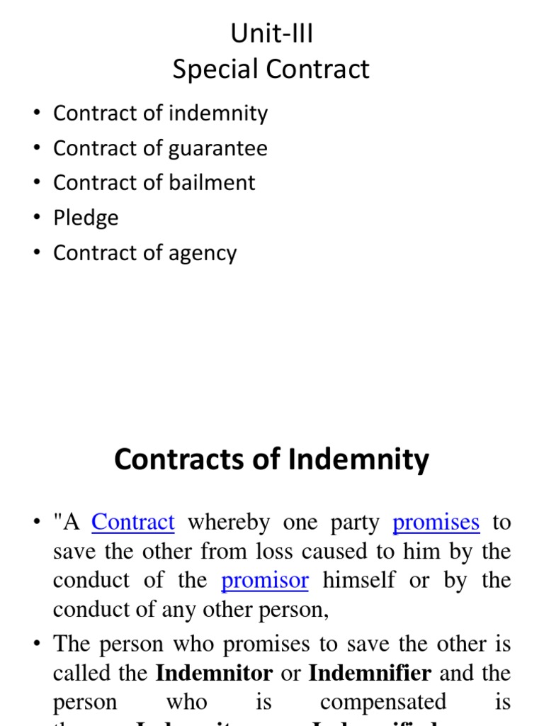 Business Law PDF Guarantee Indemnity