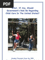 Download What If Any Should Governments Role Be Regarding Child Care In The United States by Wellington Publications SN41191293 doc pdf