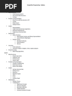 Level-1:: Competitive Programming - Syllabus