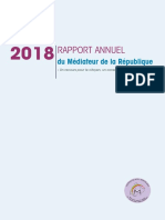 Rapport Annuel Du Mediateur de La République Du Mali - 2018