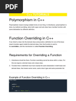 Polymorphism in C++