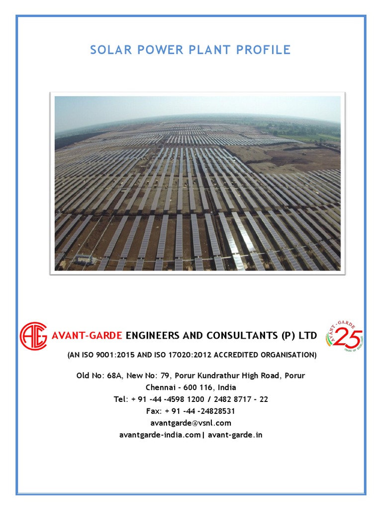 Solar Power Plant Engineering Services | PDF | Solar Power | Tamil Nadu
