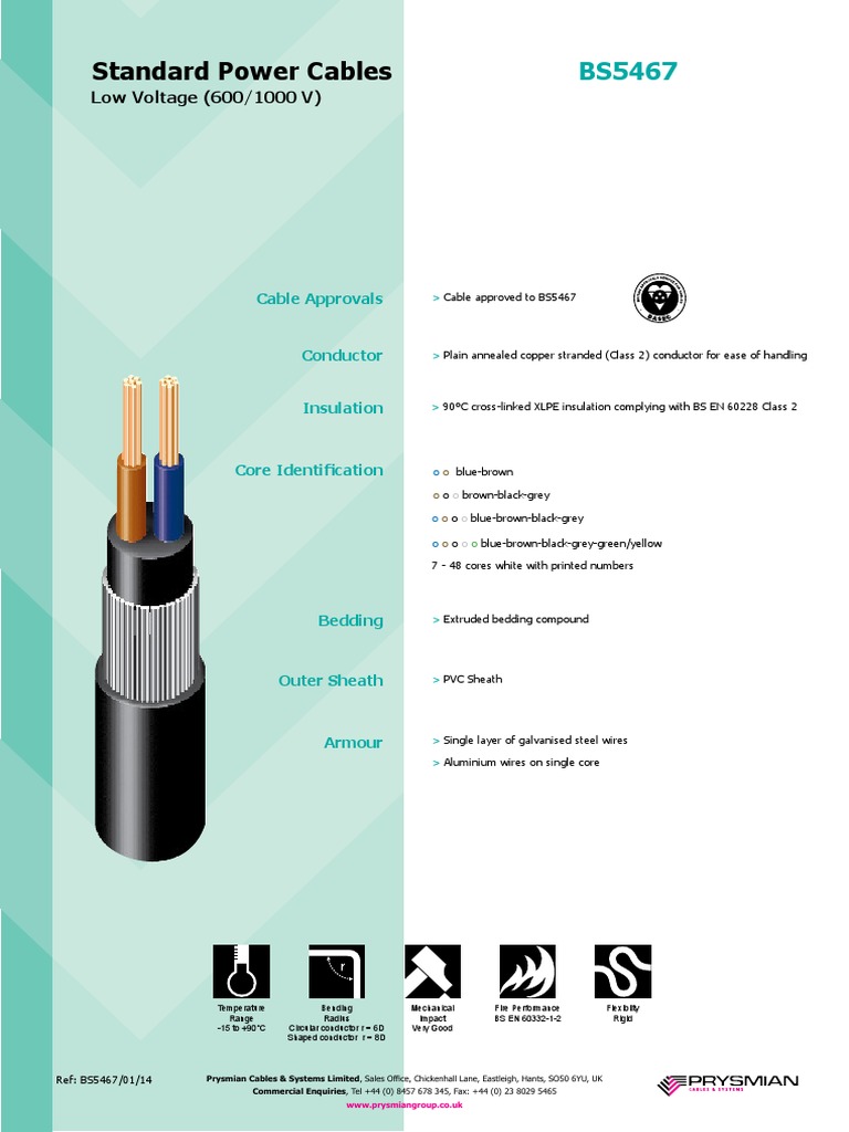BS5467 PDF | PDF | Electrical Wiring | Electrical Conductor