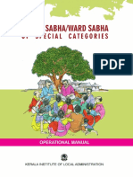 Grama Sabhaward Sabha of Special Categories - Operational Manual