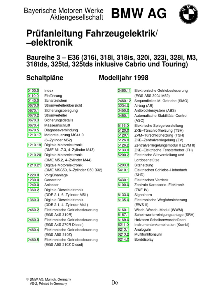 e36 wiring diagram