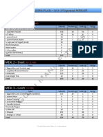 Muscle Building Plan - 161 - 170 Pound Weight