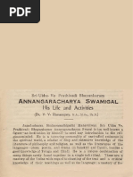 Annagaracharyar Swami Life and Activities