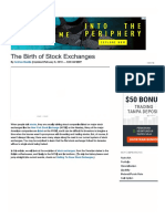 The Birth of Stock Exchanges