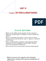 PLANT BITTERS & SWEETENERS