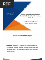 Cefin 31 - Fundamentos de Finanças