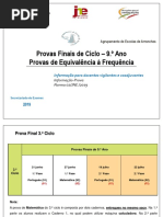 3º CEB 9.º Ano Provas Finais Reunião Prof. 2019