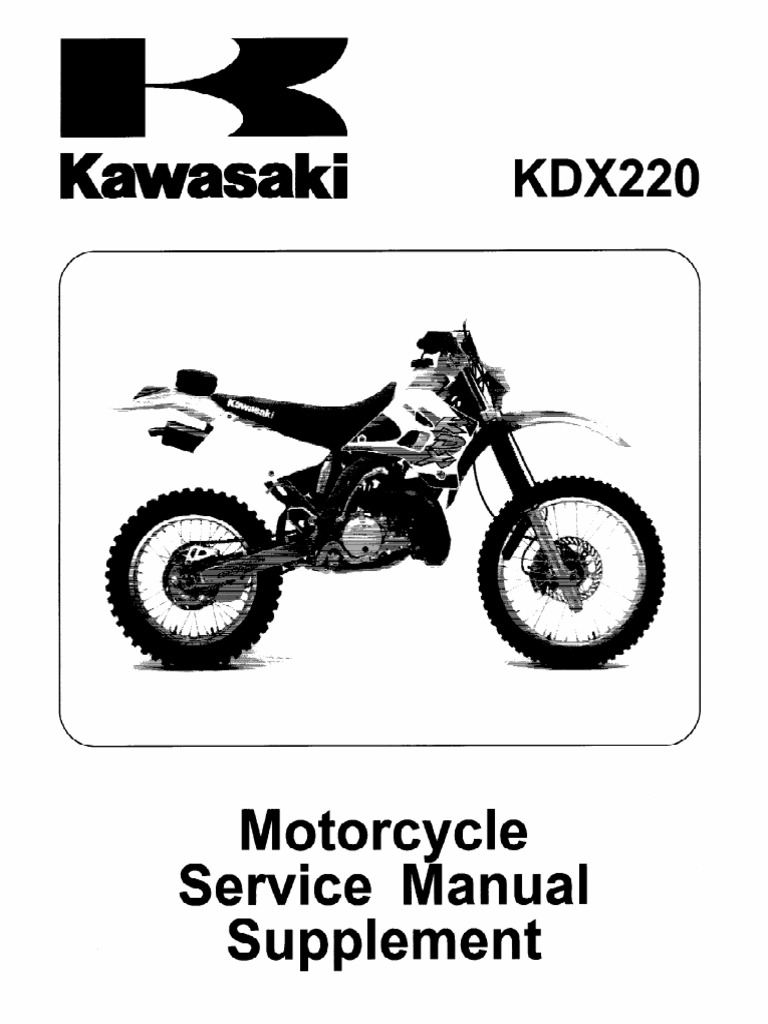 Manual Serviço KDX220 | PDF