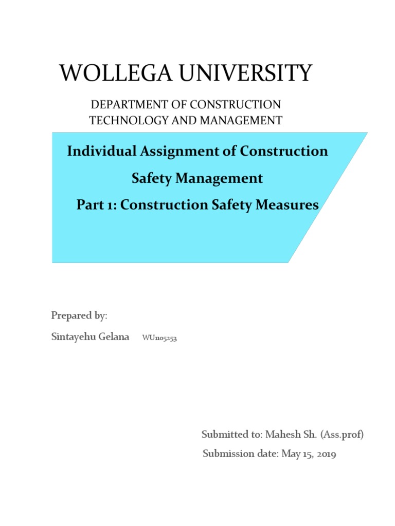 Construction Safety Assignment | PDF | Crane (Machine) | Forklift