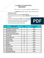 Hasil Placement Test Rumah Bahasa - Ielts