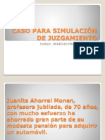 Caso para Simulación de Juzgamiento