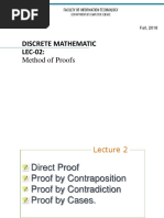 Discrete Mathematic LEC-02:: Method of Proofs