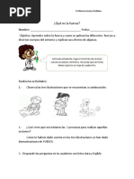 Guia de La Fuerza 4 ° Basico