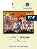 Apostolat educational. Ora de religie - cunoastere si devenire spirituala.pdf
