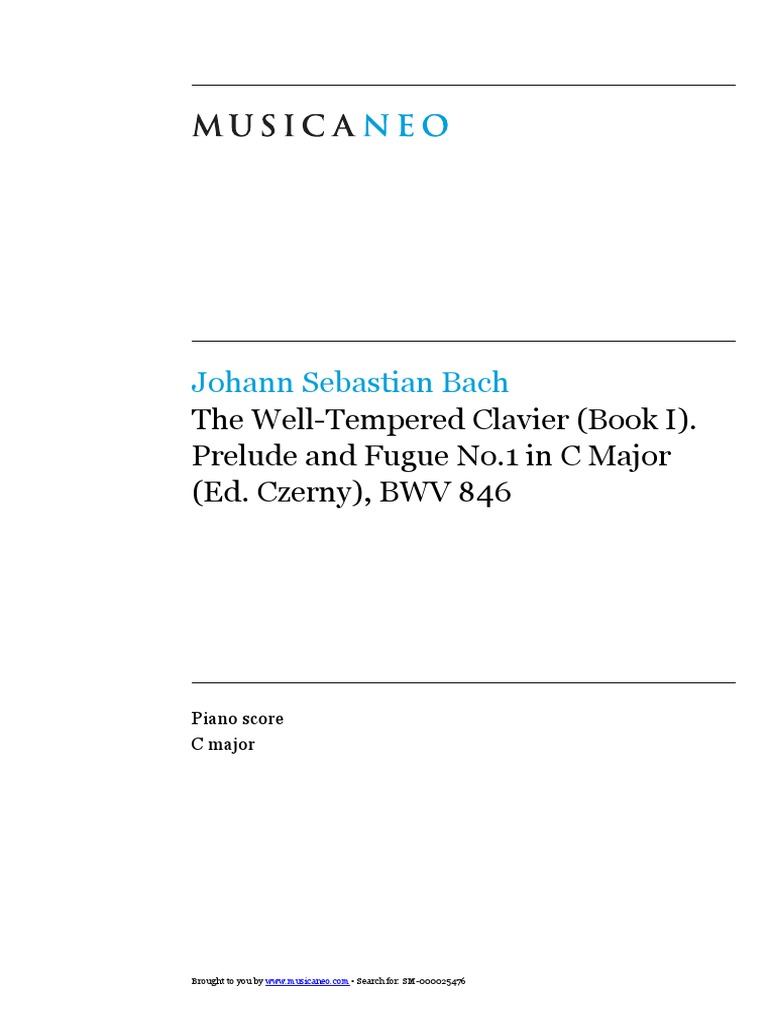 J S Bach Well Tempered Clavier Pdf Pdf