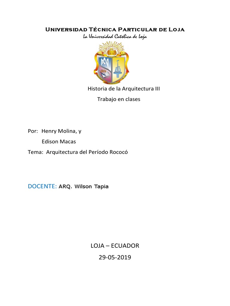 Arquitectura Rococo | PDF | Elementos arquitectónicos | Diseño ...