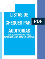 Listas de Chequeo Auditorías 5S