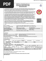 Irctcs E-Ticketing Service Electronic Reservation Slip (Personal User)