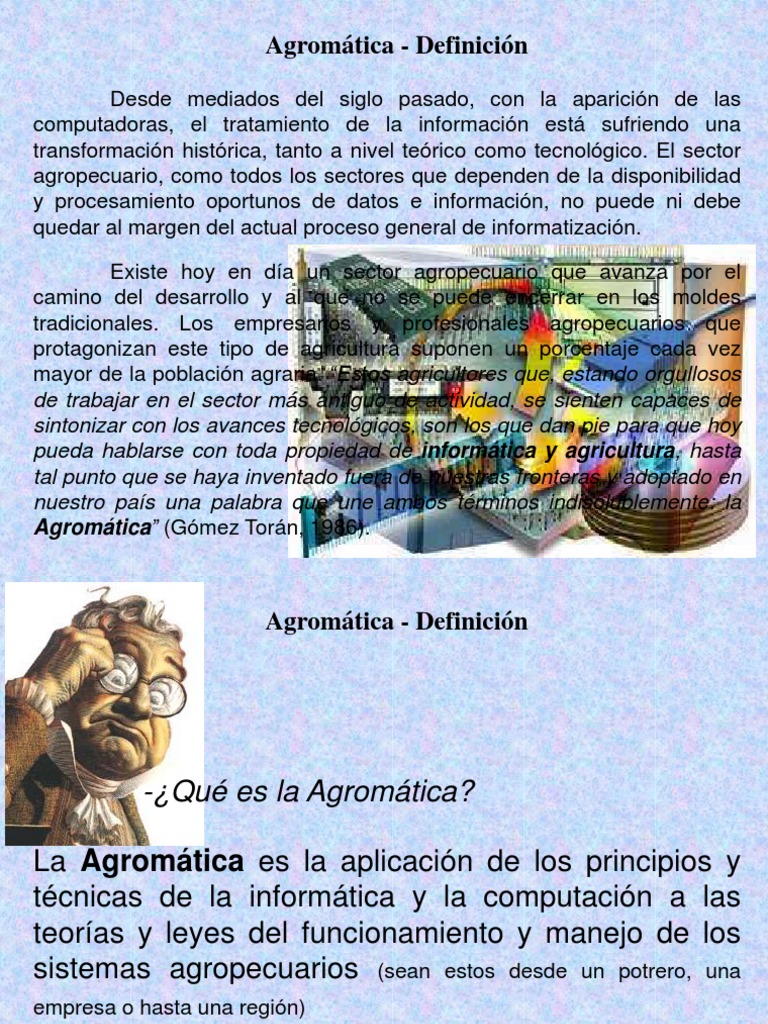 Definición de Agromática | PDF | Simulación | Ecología