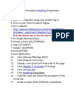 virtual lab procedure modeling ecology