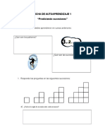 5 - Patrones y Algebra - Ciclo 1 - Sucesiones y Ecuaciones - Fichas