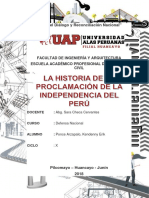 LA HISTORIA DE LA PROCLAMACIÓN DE LA INDEPENDENCIA DEL PERÚ.docx